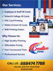 Plastic ID card Rs. 20/- Only | Lanyards Rs. 30/- | Contact Creat